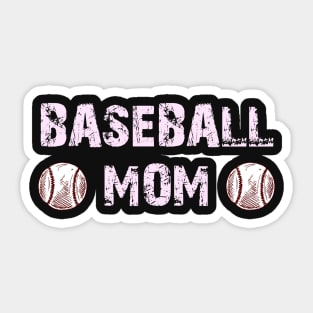 Cute Baseball Mom Design, Gift For Baseball Mama Sticker